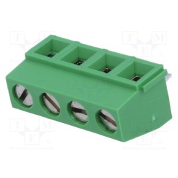 1 pcs x TE Connectivity - 282836-4 - PCB terminal block, angled 90°, 5mm, ways: 4, on PCBs, 0.03÷1.5mm2