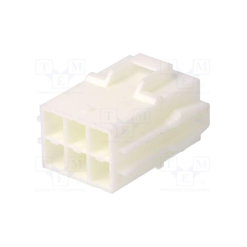 1 pcs x JST - VLR-06V - Plug, wire-wire, male, PIN: 6, w/o contacts, for cable, 6.2mm, 600V