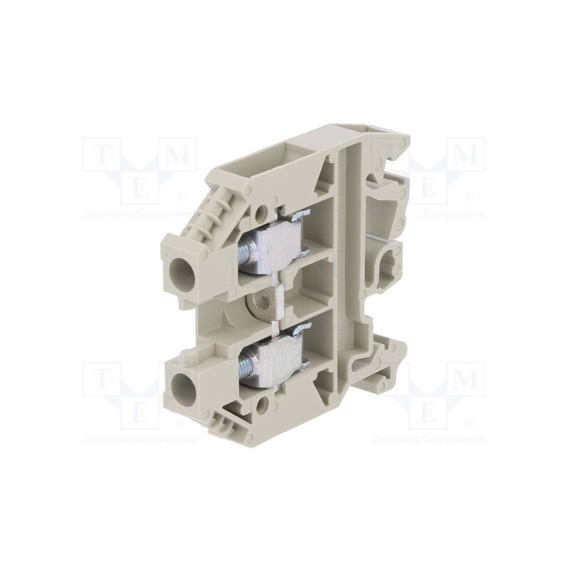 1 pcs x WIELAND - 57.506.0055.0 - Splice terminal: rail, 6mm2, ways: 1, terminals: 2, grey, Width: 8mm