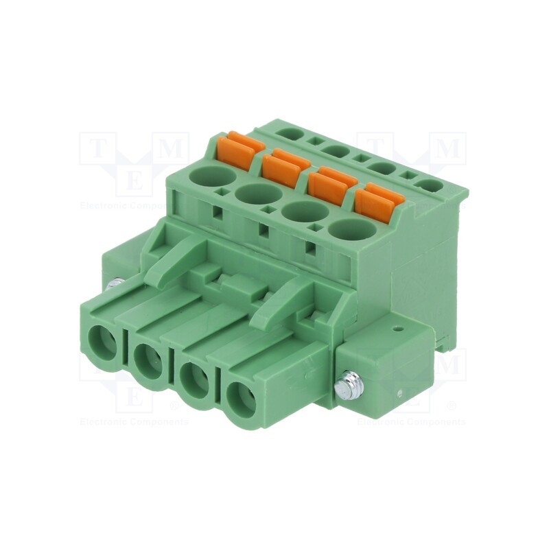 1 pcs x DEGSON ELECTRONICS - 2EDGKDAM-5.08-04P-14-00AH - Pluggable terminal block, 5.08mm, ways: 4, angled 90°, plug, green
