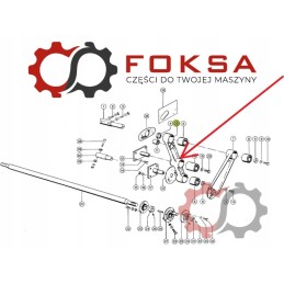 Claas Dominator grain feeder drive arm 647655