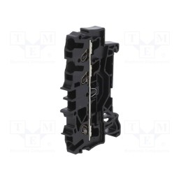 1 pcs x WAGO - 2002-1305 - Splice terminal: rail, 2.5mm2, ways: 1, terminals: 3, black, 2002