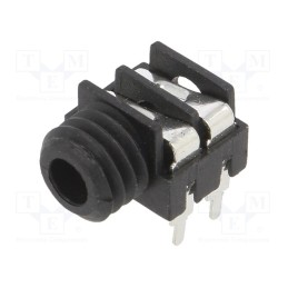 1 pcs x CLIFF - S6/BB PC (FCR1281) - Socket, Jack 3,5mm, female, mono, ways: 2, angled 90°, THT