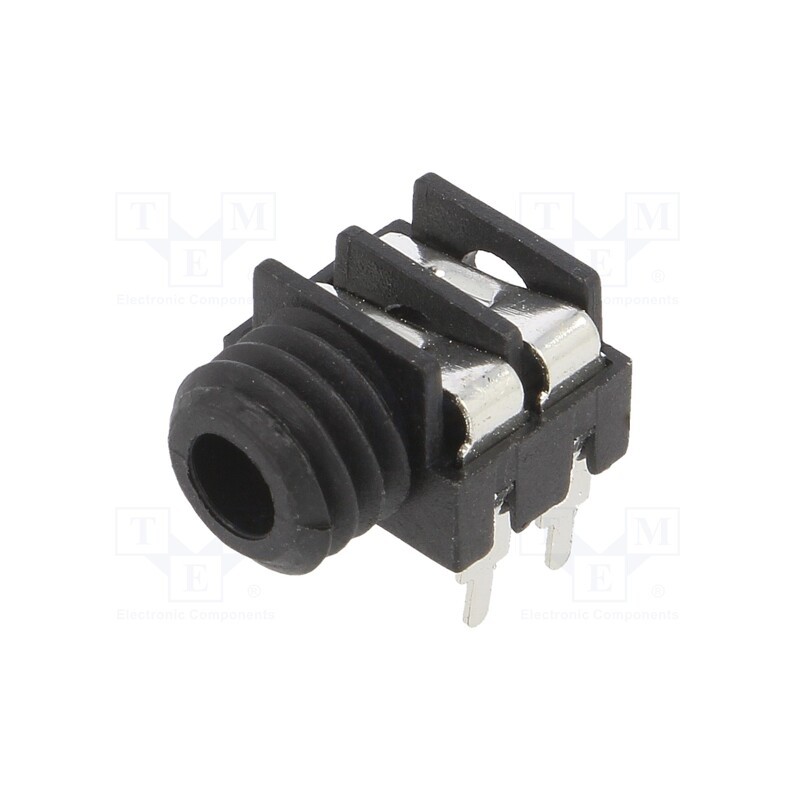 1 pcs x CLIFF - S6/BB PC (FCR1281) - Socket, Jack 3,5mm, female, mono, ways: 2, angled 90°, THT