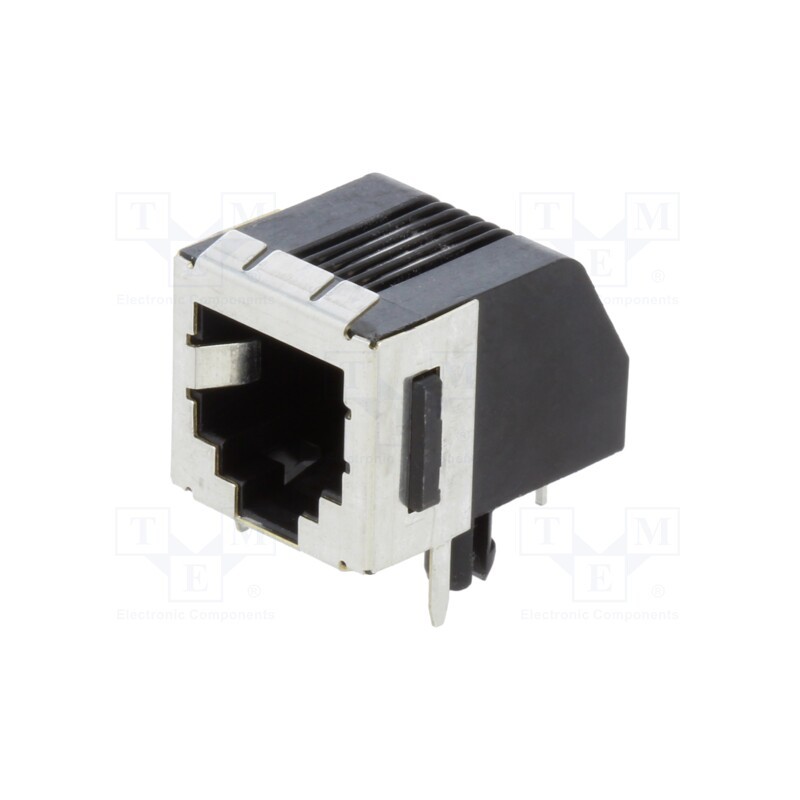 1 pcs x TE Connectivity - 5555140-2 - Socket, RJ11, PIN: 4, Cat: 3, shielded,low profile, Layout: 6p4c