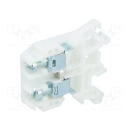 1 pcs x POKu00d3J - A11-0202 - Splice terminal: rail, 0.5÷10mm2, ways: 1, terminals: 2, white, 690V