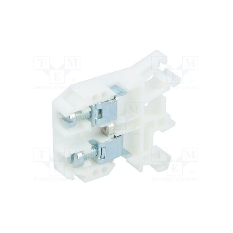 1 pcs x POKu00d3J - A11-0202 - Splice terminal: rail, 0.5÷10mm2, ways: 1, terminals: 2, white, 690V