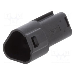 1 pcs x MOLEX - 93444-2201 - Connector: automotive, ML-XT, male, plug, for cable, PIN: 3, black