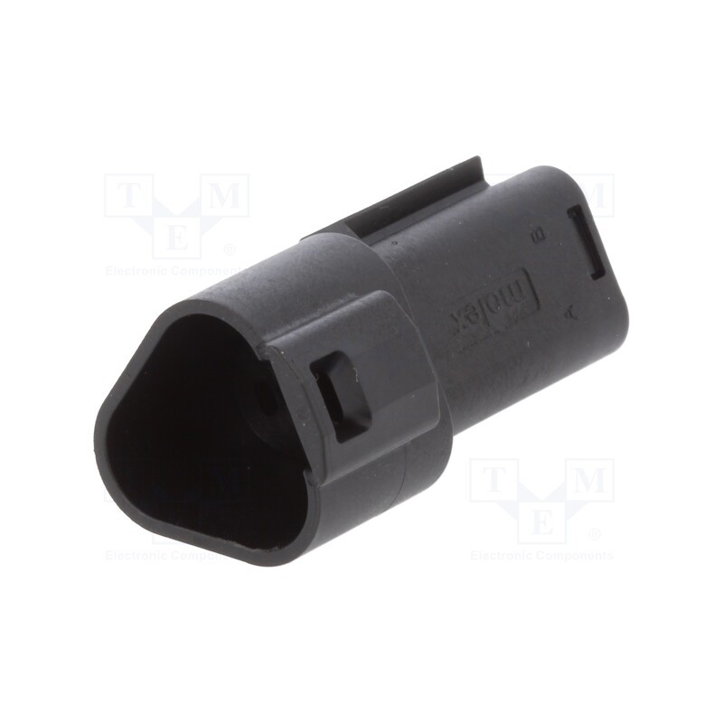 1 pcs x MOLEX - 93444-2201 - Connector: automotive, ML-XT, male, plug, for cable, PIN: 3, black