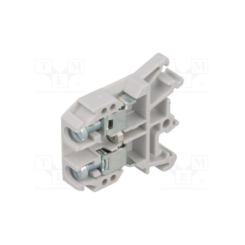 1 pcs x POKu00d3J - A11-0208 - Splice terminal: rail, 0.5÷10mm2, ways: 1, terminals: 2, grey, 690V