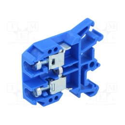 1 pcs x POKu00d3J - A11-0206 - Splice terminal: rail, 0.5÷10mm2, ways: 1, terminals: 2, blue, 690V