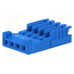 1 pcs x TE Connectivity - 281786-4 - Plug, wire-board, female, HE14, 2.54mm, PIN: 4, IDC, for cable