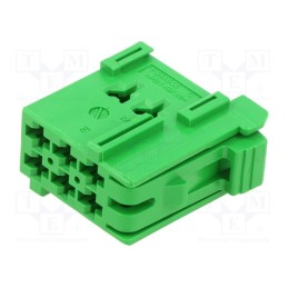1 pcs x TE Connectivity - 1-965640-5 - Connector: automotive, JPT, female, plug, for cable, PIN: 6, green