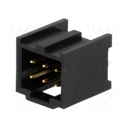 1 pcs x MOLEX - 901301206 - Socket, rectangular, male, PIN: 6, straight, THT, gold-plated