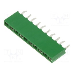 1 pcs x TE Connectivity - 1-215297-0 - Socket, wire-board, female, HV-100, 2.54mm, PIN: 10, THT, straight