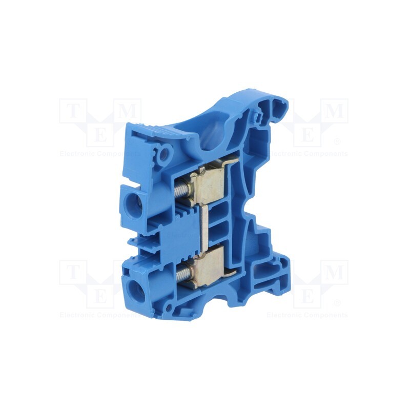 1 pcs x TE Connectivity - 1SNK508020R0000 (ZS10-BL) - Splice terminal: rail, 0.5÷10mm2, ways: 1, terminals: 2, blue, SNK