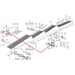 670949 2 metal spacer for the shaker bush