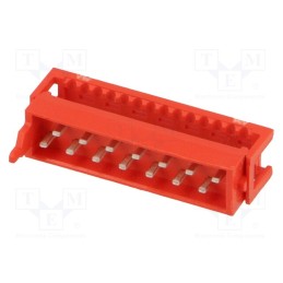 1 pcs x TE Connectivity - 1-215083-4 - Micro-MaTch, plug, male, PIN: 14, IDC, for ribbon cable, Layout: 2x7