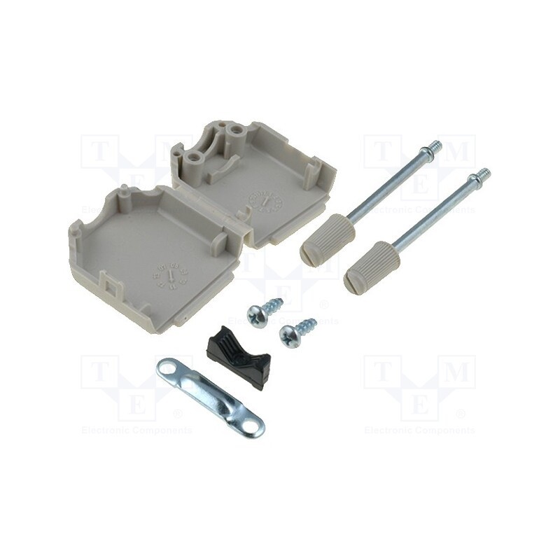 1 pcs x ENCITECH - 6353-0101-01 - Enclosure: for D-Sub connectors, D-Sub 9pin,D-Sub HD 15pin