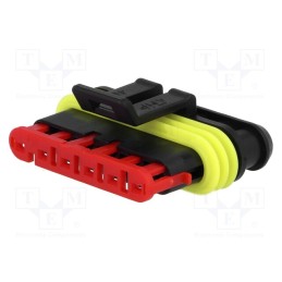 1 pcs x TE Connectivity - 282090-1 - Connector: wire-wire, Superseal 1.5, female, plug, PIN: 6, IP67