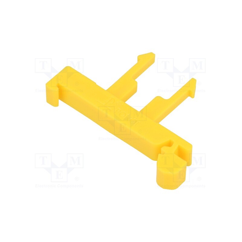 1 pcs x POKu00d3J - A45-2731 - Mounting clamp, for DIN rail mounting,snap fastener, yellow
