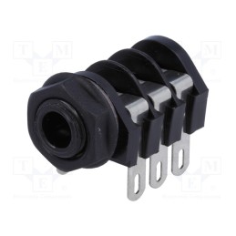 1 pcs x CLIFF - S2/BBB (CL1220A) - Socket, Jack 6,3mm, female, stereo,with triple switch, ways: 3