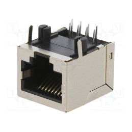 1 pcs x ENCITECH - RJJS-108-143-E7H-005 - Socket, RJ45, PIN: 8, Cat: 5, shielded, Layout: 8p8c, THT, angled