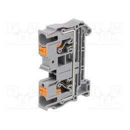 1 pcs x PHOENIX CONTACT - 3211813 - Splice terminal: rail, 0.5÷10mm2, ways: 1, terminals: 2, grey, PT