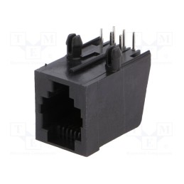1 pcs x ENCITECH - RJJ66NFRA - Socket, RJ12, PIN: 6, Layout: 6p6c, THT, angled