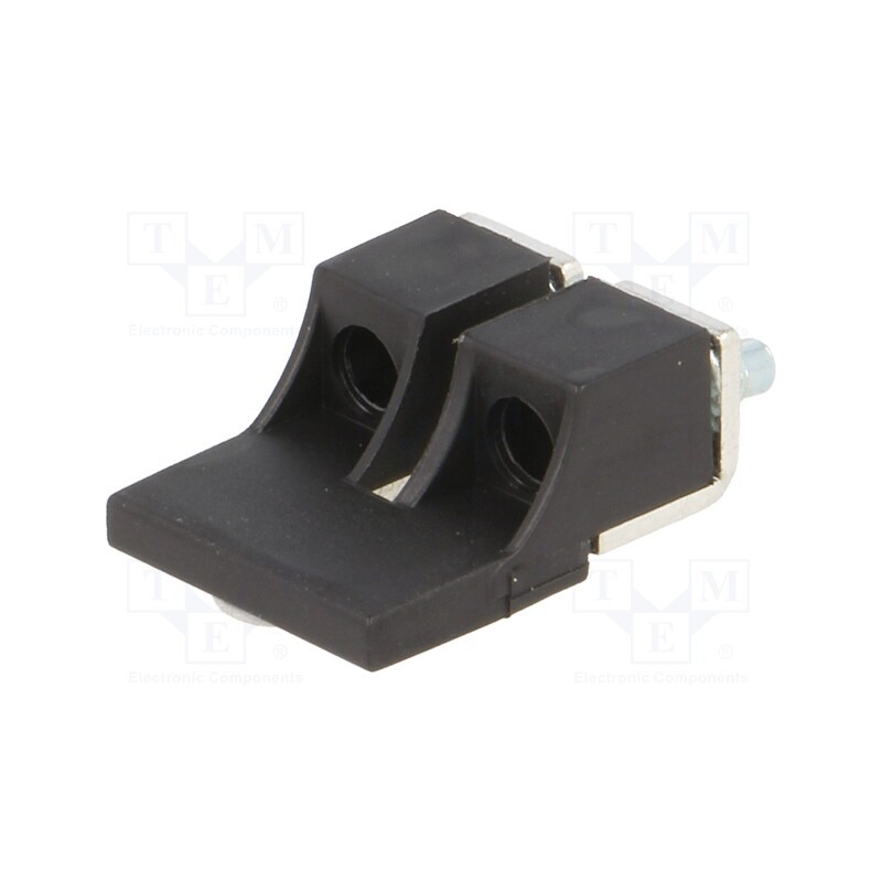 1 pcs x POKu00d3J - A42-5313 - Screw bridge, ways: 2, black, ZUG-6