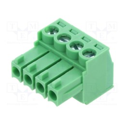 1 pcs x AMPHENOL ANYTEK - TJ0411530000G - Pluggable terminal block, 3.5mm, ways: 4, straight, plug, female