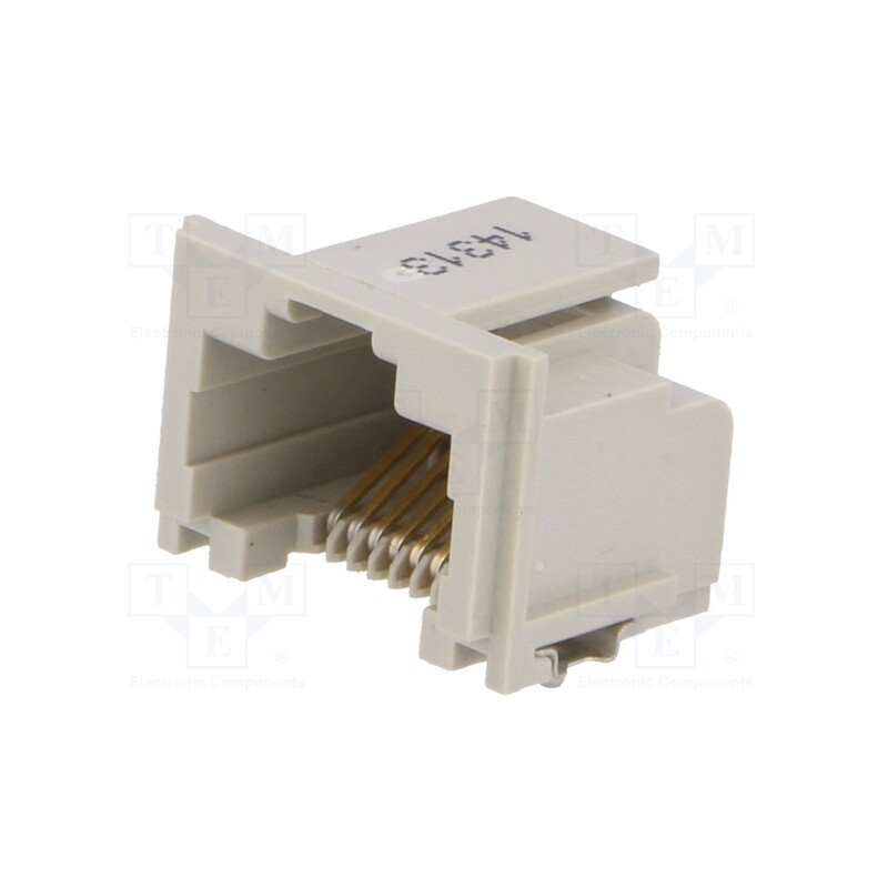 1 pcs x TE Connectivity - 5406721-1 - Socket, RJ45, PIN: 8, Cat: 5, gold-plated, Layout: 8p8c, SMT