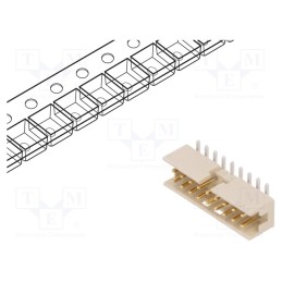 1 pcs x Amphenol Communications Solutions - 98424-F52-18ALF - Socket, wire-board, male, Minitek, 2mm, PIN: 18, SMT, on PCBs, 2A