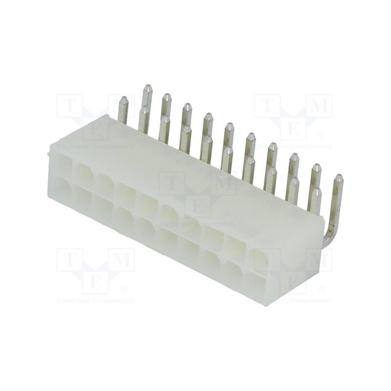 1 pcs x NINIGI - N42GK-20 - Socket, wire-board, male, N42G, 4.2mm, PIN: 20, THT, 600V, 9A, tinned