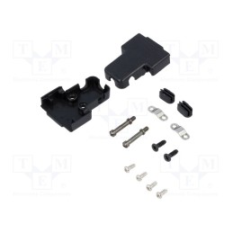 1 pcs x ENCITECH - 6550-0101-01 - Enclosure: for D-Sub connectors, D-Sub 9pin,D-Sub HD 15pin