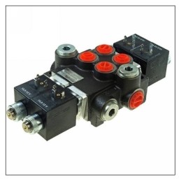 2-section hydraulic distributor, electronically controlled