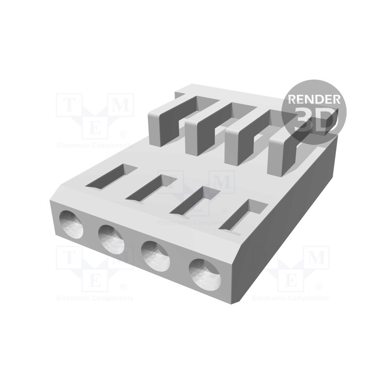 1 pcs x TE Connectivity - 926475-4 - Plug, wire-board, female, AMPMODU MOD IV, 2.54mm, PIN: 4, for cable