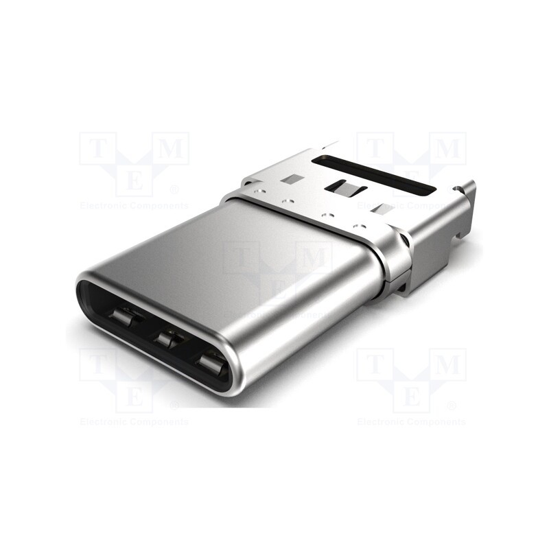 1 pcs x Global Connector Technology (GCT) - USB4155-03-C - Plug, USB C, SMT, PIN: 24, horizontal, top board mount, USB 3.2, 5A