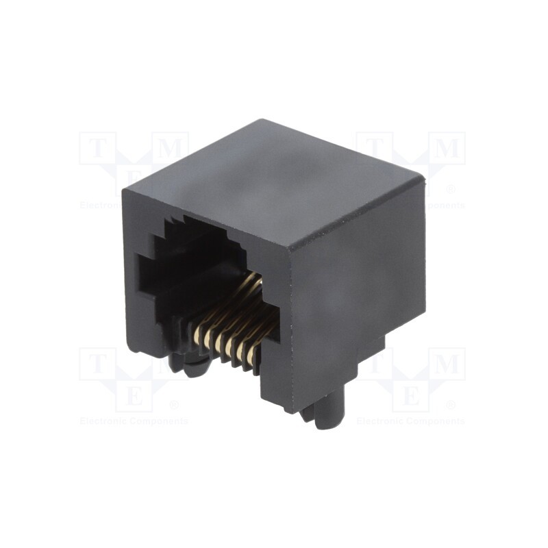 1 pcs x MOLEX - 438600002 - Socket, RJ12, PIN: 6, Cat: 3, low profile, gold-plated, Layout: 6p6c