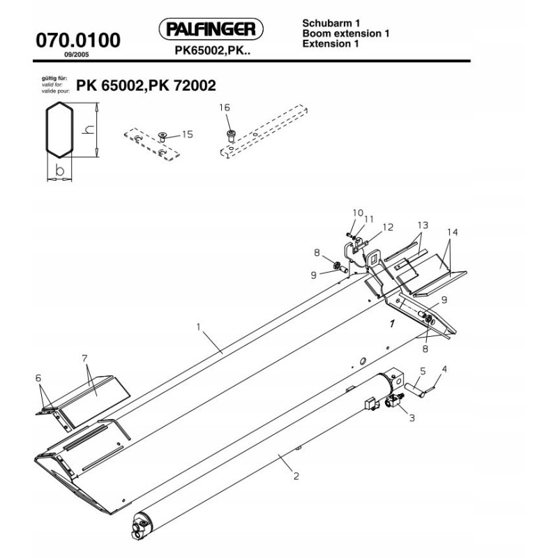 Palfinger extension valve
