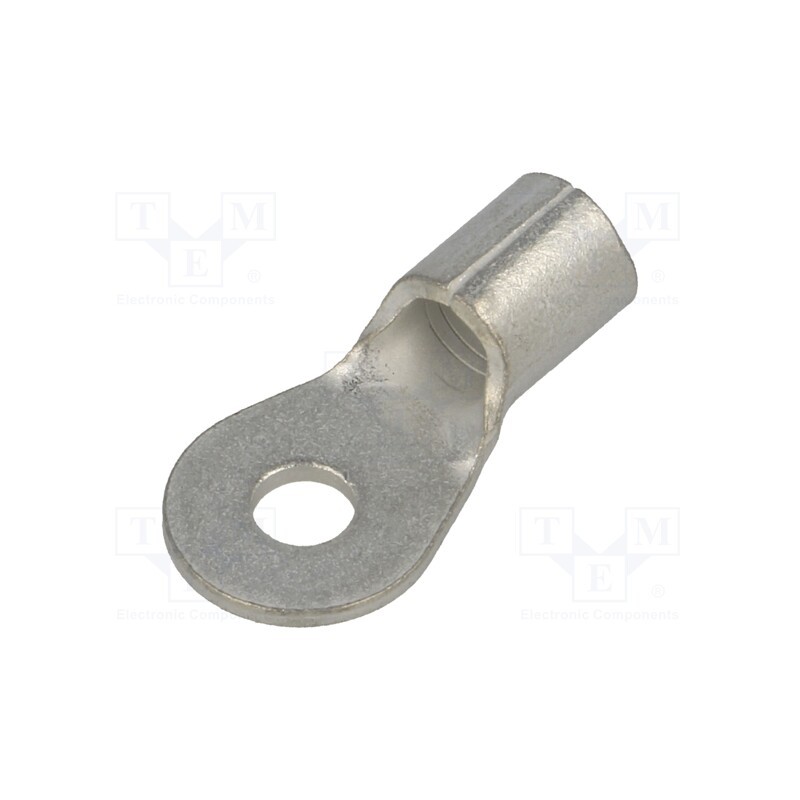 1 pcs x TE Connectivity - 32996 - Tip: ring, M4, 8mm2, crimped, for cable, non-insulated, tinned, 8AWG