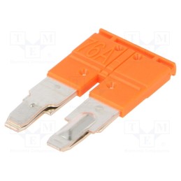 1 pcs x TE Connectivity - 1SNK910302R0000 (JB10-2) - Comb bridge, ways: 2, orange, Width: 10mm, SNK, 600V, Ht: 18.5mm