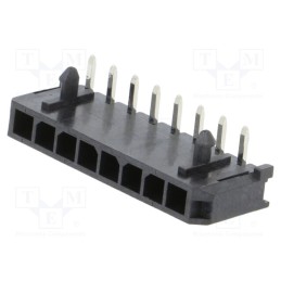 1 pcs x MOLEX - 436500800 - Socket, wire-board, male, Micro-Fit 3.0, 3mm, PIN: 8, 5A