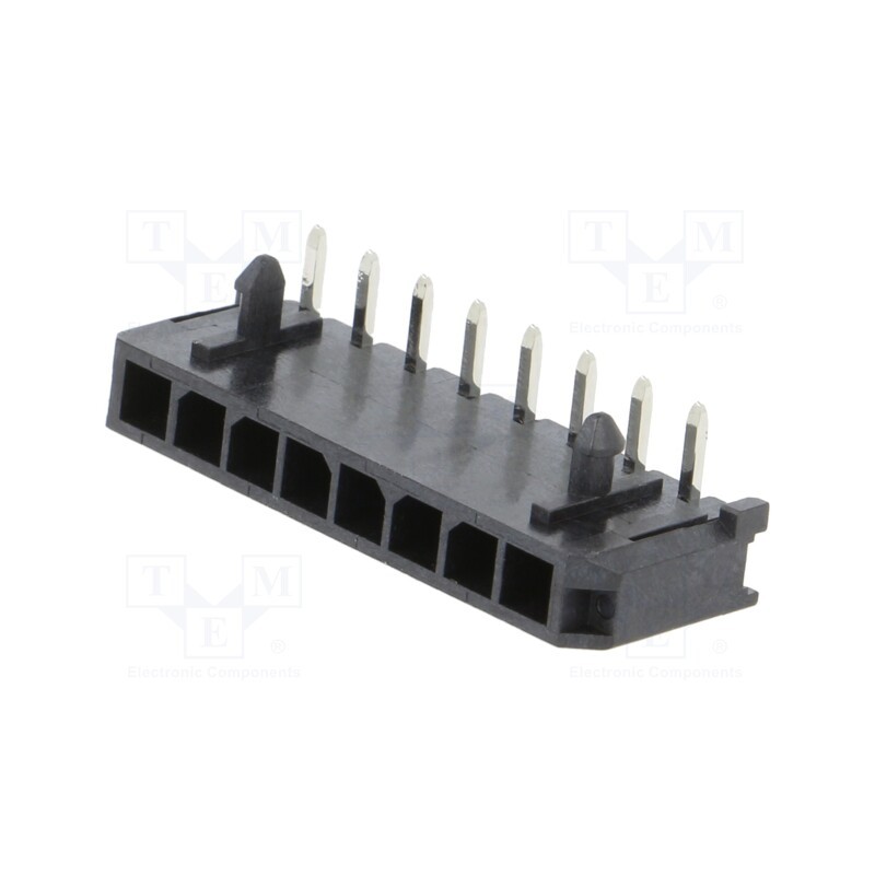 1 pcs x MOLEX - 436500800 - Socket, wire-board, male, Micro-Fit 3.0, 3mm, PIN: 8, 5A