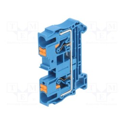 1 pcs x PHOENIX CONTACT - 3211819 - Splice terminal: rail, 0.5÷10mm2, ways: 1, terminals: 2, blue, PT