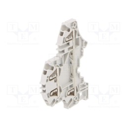 1 pcs x TE Connectivity - 1SNK705210R0000 (ZK2.5-D2) - Splice terminal: rail, 0.2÷2.5mm2, ways: 2, terminals: 4, grey, SNK