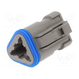 1 pcs x BULGIN - PX0105S03GY - Connector: wire-wire, PX0, female, plug, for cable, PIN: 3, grey