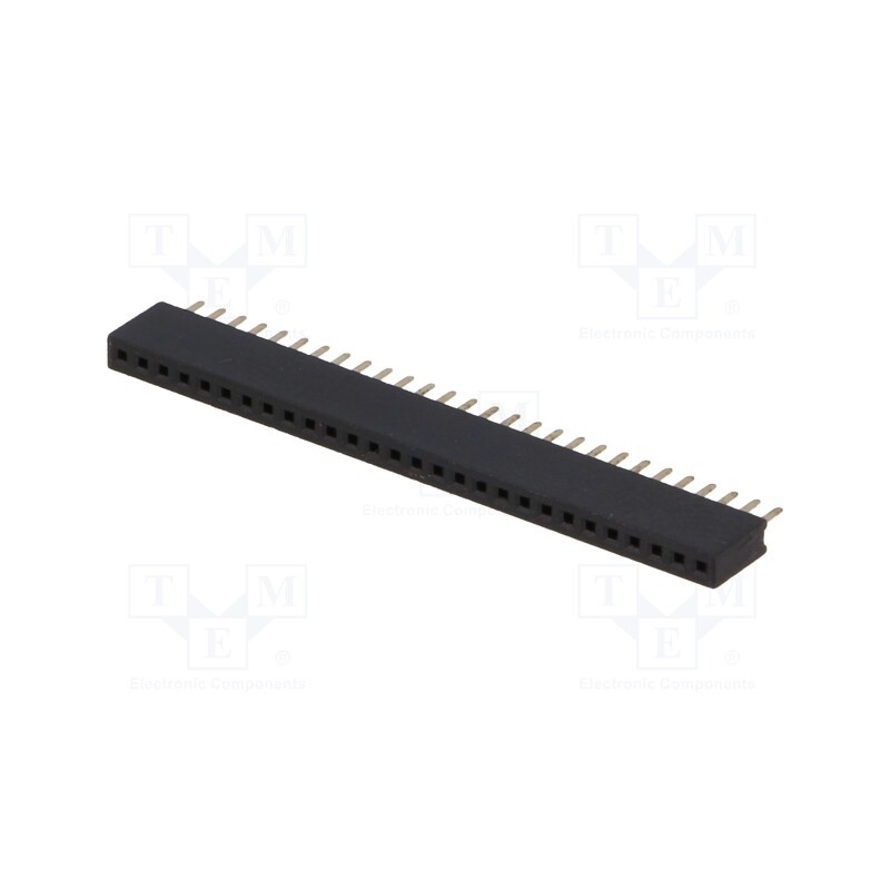1 pcs x CONNFLY - DS1065-01-1*28S8BV - Socket, pin strips, female, PIN: 28, straight, 1.27mm, THT, 1x28