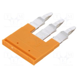 1 pcs x WEIDMu00dcLLER - 1985760000 ZQV 6N/3 - Comb bridge, ways: 3, orange, A series