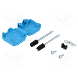 1 pcs x ENCITECH - 6353-0104-01 - Enclosure: for D-Sub connectors, D-Sub 9pin,D-Sub HD 15pin